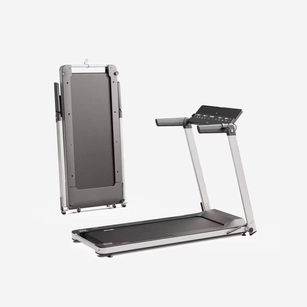 Compact Run100 : tapis de course pliable 14 km/h idéal pour l'exercice du dos
